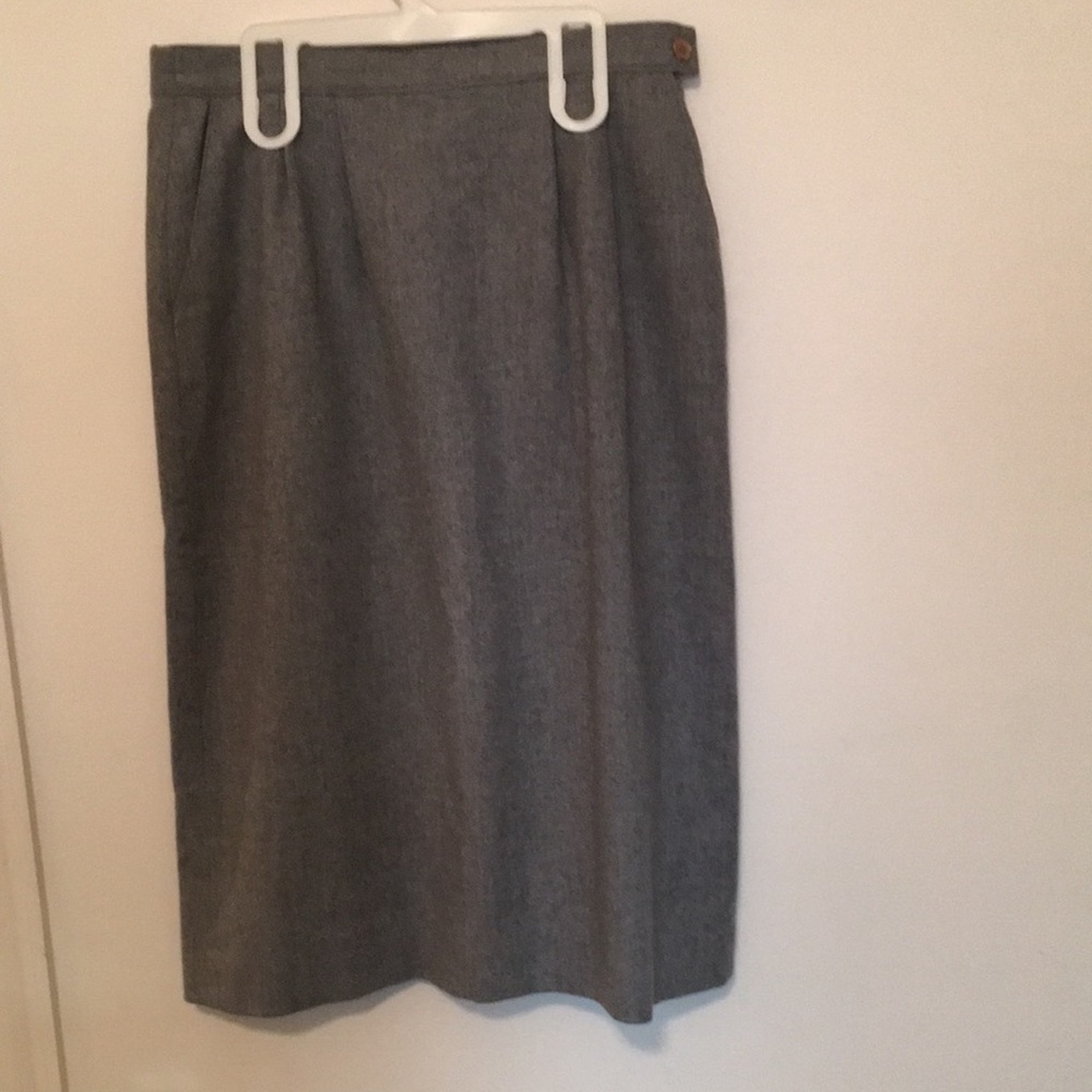 Pendleton 100% Wool Lined Skirt With Kickpleat Si… - image 1